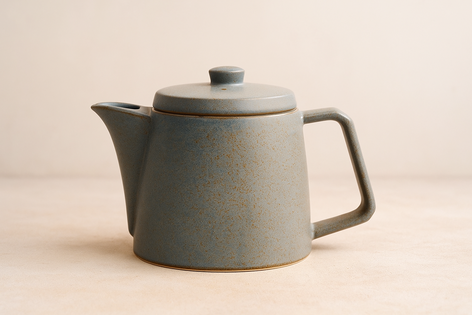 Grey Stone Mino Ware Teapot 500ml with speckled glaze